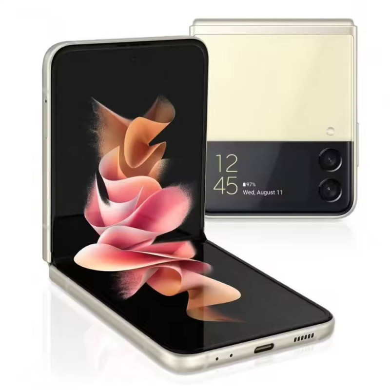 Samsung Galaxy Z Flip3 5G 128 Go Crème - Grade AB — Reconditionné Garanti 12 mois · Smarty Paris