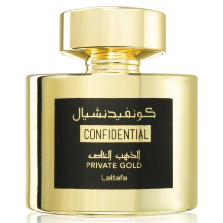 Eau de Parfum Lattafa Confidential Private Gold - unisex - 100ml · Smarty Paris Beauté