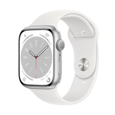 Montre Connectée Apple Watch Series 9 GPS 45 mm Argent Aluminium (Sans Bracelet et Accessoires) - Grade A