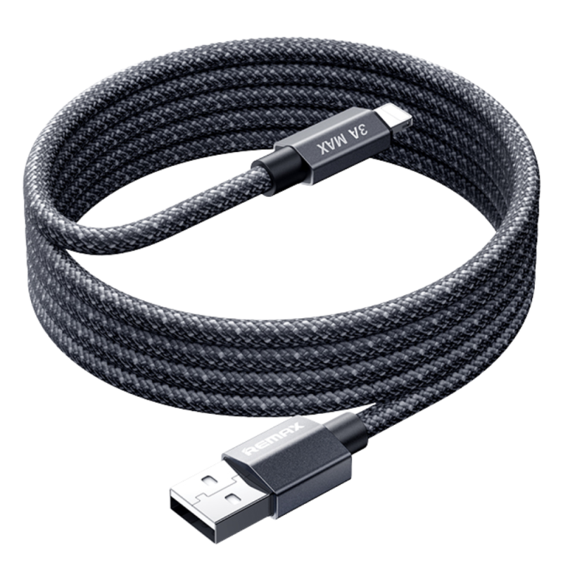 Câble A-L Lightning 3A Lumière en Alliage d'aluminium tressé avec Charge Rapide REMAX CB01(A-L) - 1.… — REMAX · Smarty Paris 18e