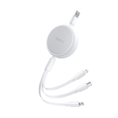Câble 3-en-1 3A - USB-Type C+L+Micro - Charge | Smarty Paris