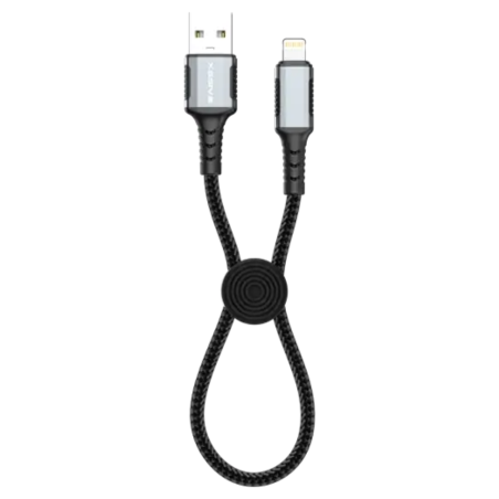 Câble Tressé USB-A / Lightning 15W 30CM XSSIVE XSS-BR-AL-B 30CM - Noir — Accessoire · Smarty Paris 18e