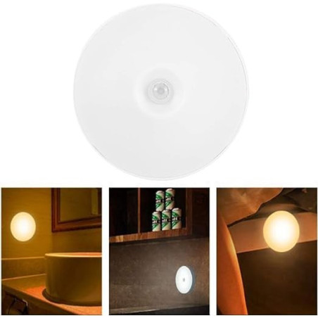 Lampe de Nuit à Capteur Infrarouge Détection de Mouvement pour la Maison 3000K