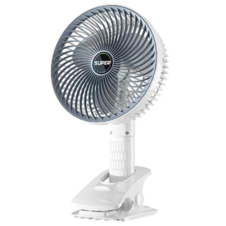 Mini Ventilateur USB Avec pince - 6" - 4 Positions