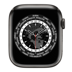 Apple Watch Series 7 Cellulaire 41mm Argent Acier Inoxydable avec Bracelet - Grade A avec Boîte et Chargeur