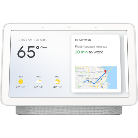 Enceinte intelligente sans fil Bluetooth et Wi-Fi Google Nest Hub GA00516