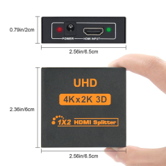 Répartiteur HDMI 1 en 2 sorties (Prise US) — ECO · Smarty Paris 18e