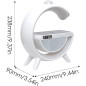 Haut-Parleur Bluetooth + Radio + Chargeur sans Fil + Lampe d'ambiance G11