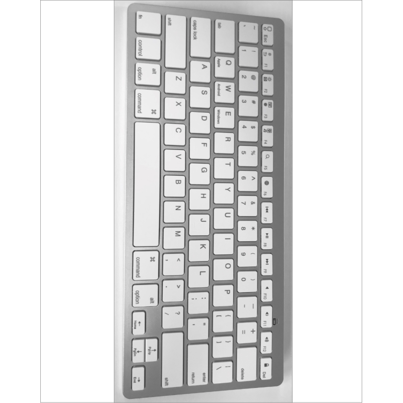 Clavier Bluetooth Ultra Slim Anglais QWERTY - Argent — ECO · Smarty Paris 18e