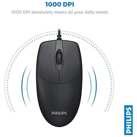 Souris Filaire USB Philips SPK7247 - Noir | Smarty Paris 18e