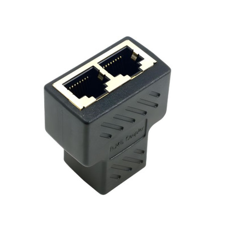 Extension de Câble Réseau CAT6 RJ45 et Adaptateur Double - Noir — ECO · Smarty Paris 18e