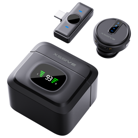 Microphone-Cravate sans fil Type-C Magnétique 9h Max Xssive XSS-MP01 — Accessoire · Smarty Paris 18e