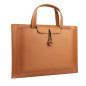 Sac en Similicuir pour Ordinateur Portable BINJK 13-14 Pouces - 3 Compartiments - Marron — BINJK · Smarty Paris 18e