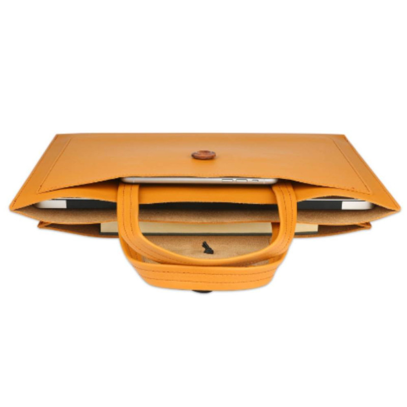 Sac en Similicuir pour Ordinateur Portable BINJK 13-14 Pouces - 3 Compartiments - Rouge — BINJK · Smarty Paris 18e