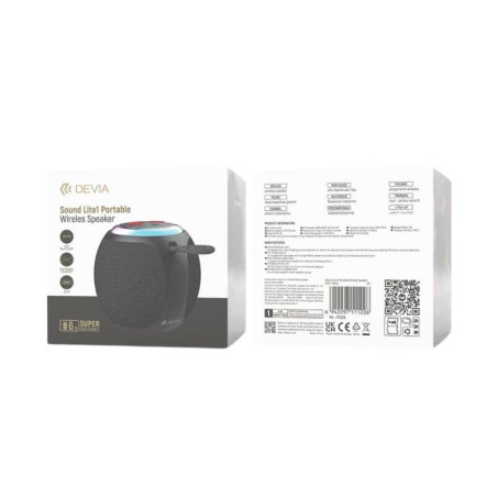 Enceinte portable sans fil Sound Lite1- Devia - Noir — Devia