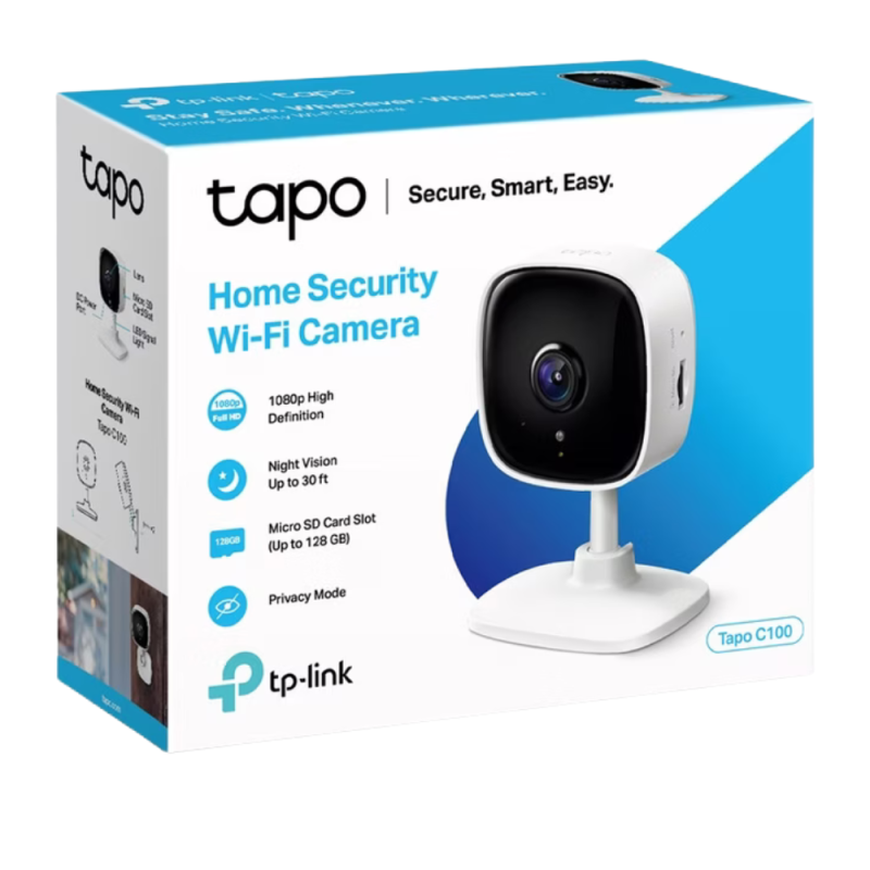 Caméra de sécurité Wi-Fi HD Tp-Link Tapo C100 - Blanc · Smarty Paris