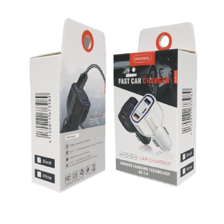 Chargeur Allume-Cigare Double USB + USB-C (Ty | Smarty Paris