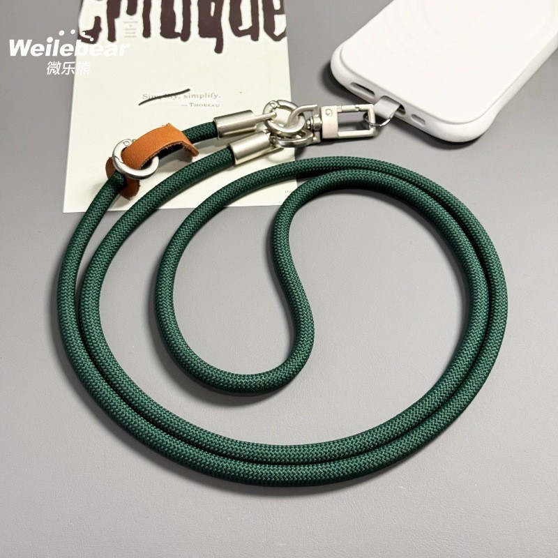 Dragonne pour téléphone – bandoulière – double mousqueton – antivol – longueur 120 cm — ECO · Smarty Paris 18e