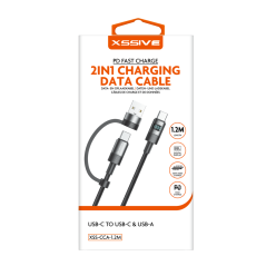 Câble de Charge 2-en-1 USB-C/USB-C et USB-A 1 | Smarty Paris