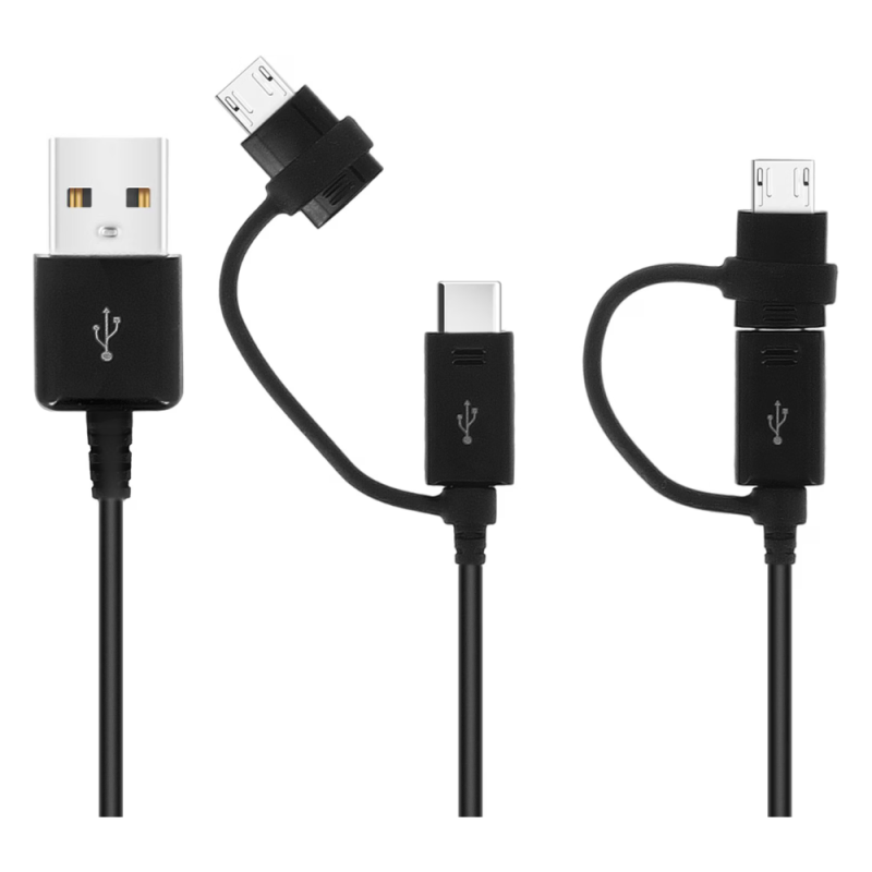 Câble Combo Micro-USB & Type-C 2-en-1 / USB Samsung EP-DG950DBE - 1.2M - Noir (Vrac) — Samsung · Smarty Paris 18e