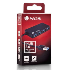 HUB USB Avec 4 Ports - NGS IHUB 3.0 - Noir | Smarty Paris 18