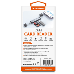 Lecteur de carte USB2.0 USB-A/USB-C XSSIVE XS | Smarty Paris