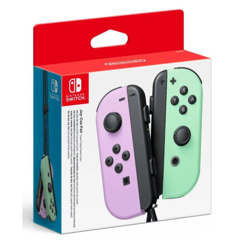 Paire de Manettes Joy-Con Switch Nintendo Vert / Violet Pastel · Smarty Paris