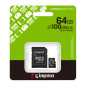 Carte mémoire microSD 64 Go Kingston Canvas Select Plus - SDCS3/64GB — Kingston · Smarty Paris 18e
