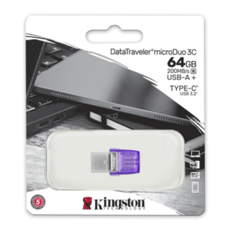 Clé USB Kingston DataTraveler microDuo 3C 64 | Smarty Paris 