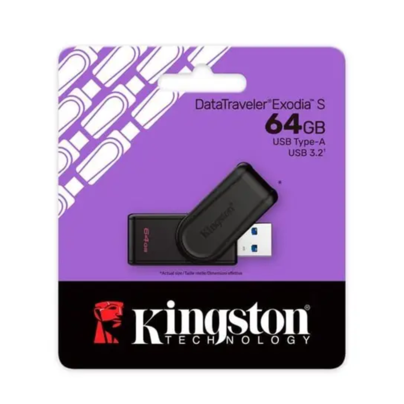 Clé USB Kingston DataTraveler USB-A 3.2 64 Go DTXS/64GB - Noir — Kingston · Smarty Paris 18e