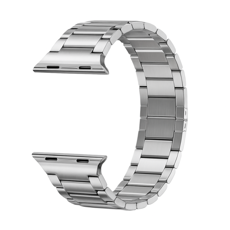 Bracelet pour Apple Watch - Largeur du Bracelet 22 mm - Acier Inoxydable - Argent — ECO · Smarty Paris 18e