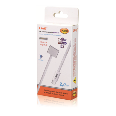 Câble USB-C / Magsafe 3 - 2M LinQ TPC9109 — ECO · Smarty Paris 18e