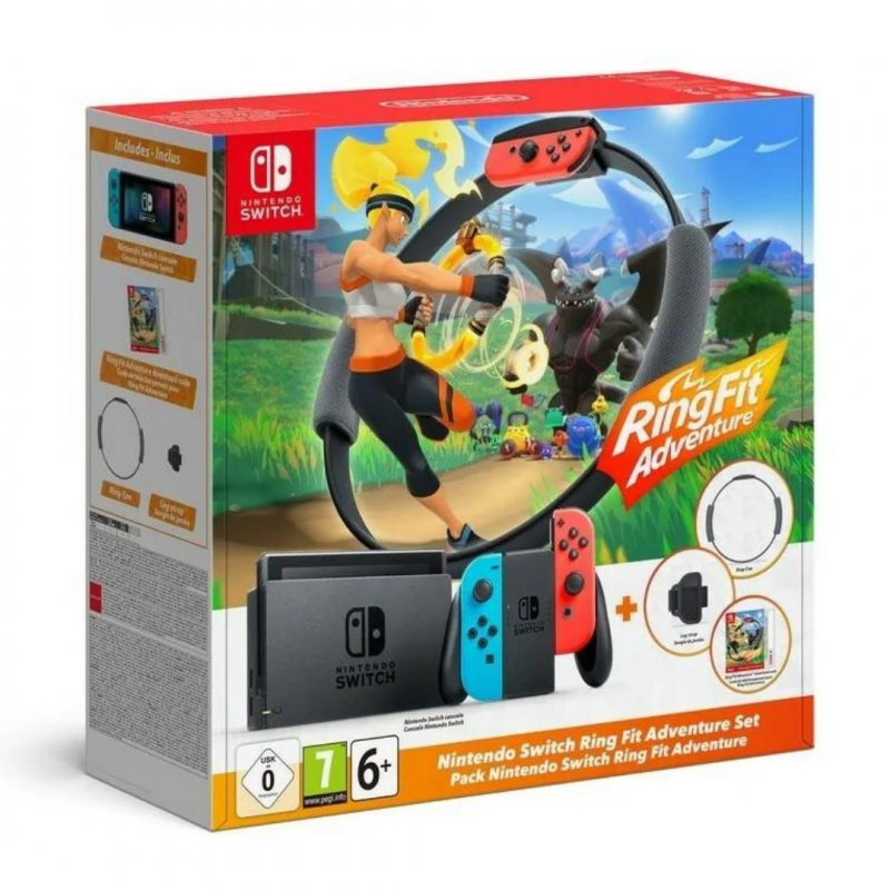 Console Nintendo Switch + Ring Fit Adventure Console Nintendo Switch + Ring Fit Adventure