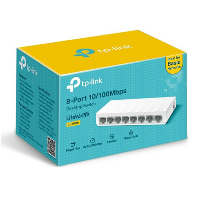 Switch Ethernet 8 ports 10/100 Mbps TP-Link LS1008 — TP-Link · Smarty Paris 18e