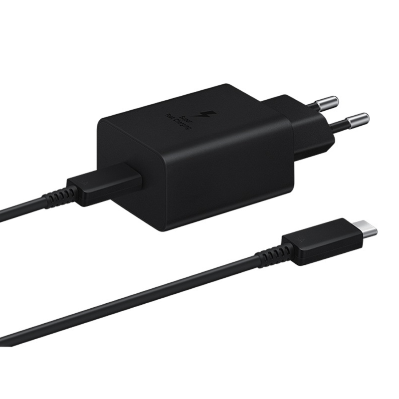 Kit Chargeur Type-C / Type-C Samsung EP-TA845XBEGCN 45W - 1M - Noir - Retail Box (Origine) — Samsung · Smarty Paris 18e