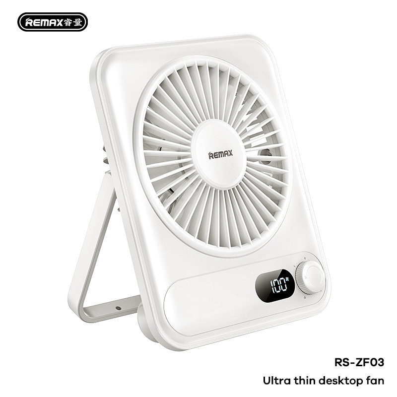 Ventilateur de Bureau Ultra-Mince REMAX RS-ZF03 - Blanc · Smarty Paris