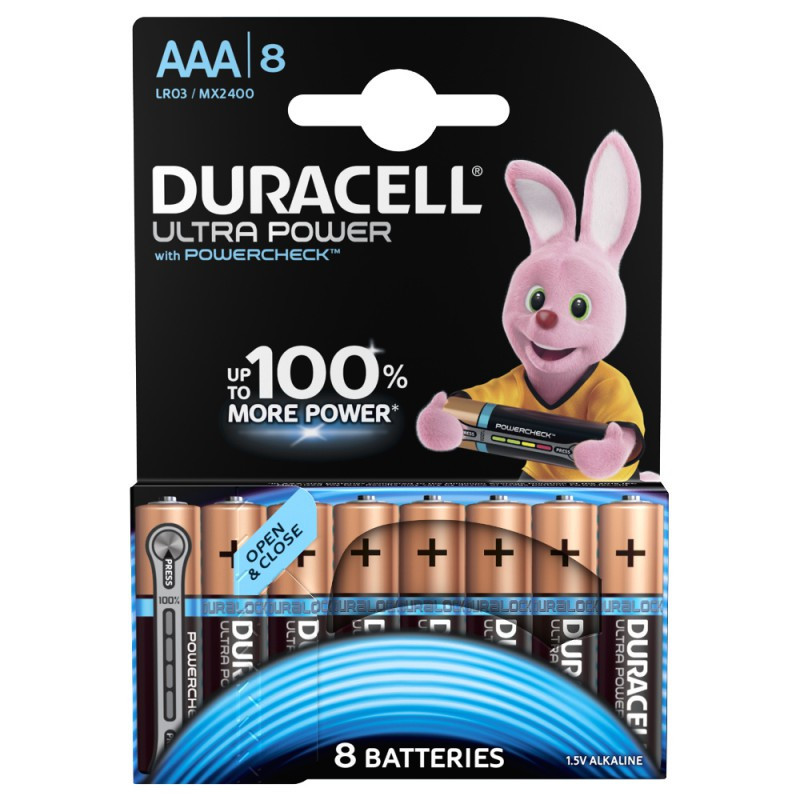 Piles Alcalines AAA Duracell Ultra Power - Pack de 8 — Duracell · Smarty Paris 18e
