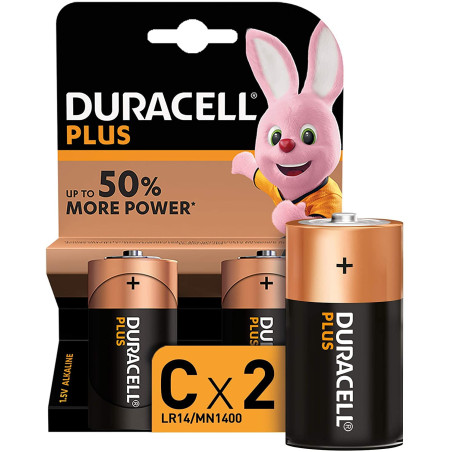 Pile Alcaline LR14/MN1400 Duracell Plus Power | Smarty Paris