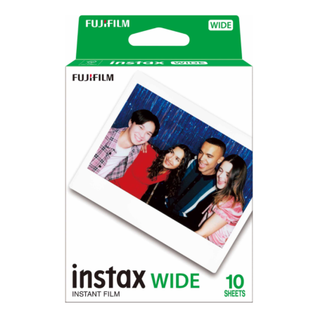 Papier Photo FUJIFILM Instax Wide – Film Instantané, Lot de 10 Photos