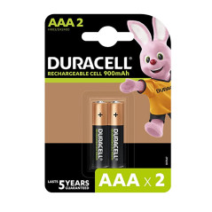 Piles Rechargeables AAA 900mAh DURACELL HR03 | Smarty Paris 