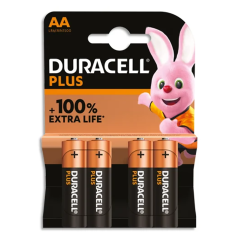 Piles Alcalines AA Duracell Plus Power 1.5V x | Smarty Paris