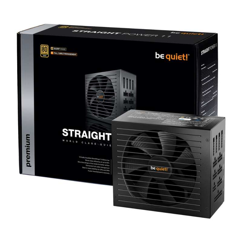 Alimentation be quiet! ATX 750W Straight Power 11 80+ GOLD - BN283 · Smarty Paris