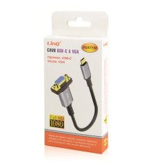 CÂBLE USB-C VERS VGA LinQ VGA7150 | Smarty Paris 18e