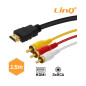 Câble HDMI Mâle / 3 RCA Mâles 1.5m LinQ HD-AV994 — LinQ · Smarty Paris 18e