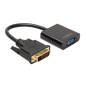 Adaptateur DVI-D mâle vers VGA femelle 15cm - Noir — ECO · Smarty Paris 18e