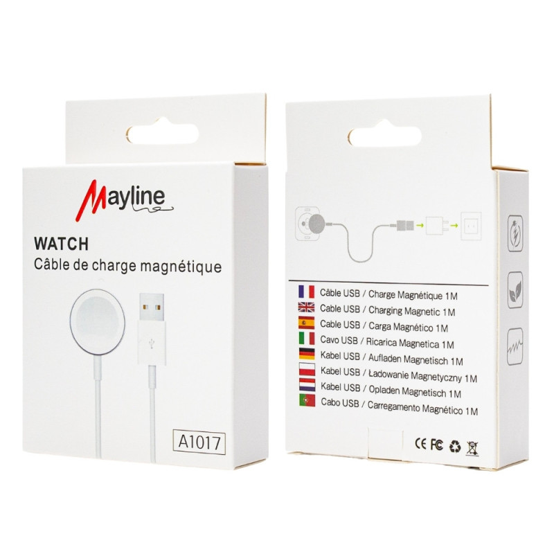 Câble USB / Charge Magnétique pour Apple Watch (Mayline) — Mayline · Smarty Paris 18e