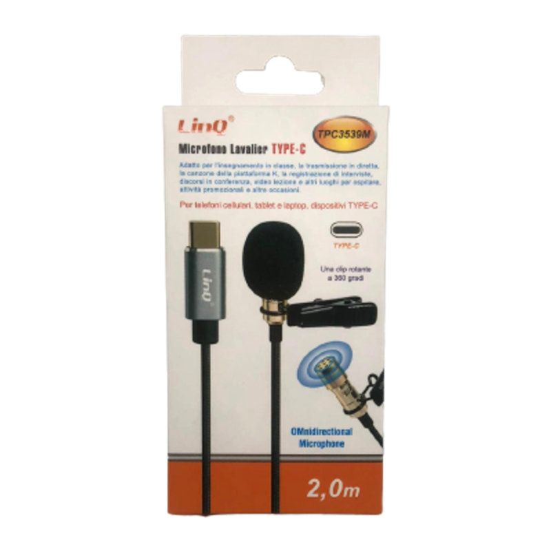 Câble Micro-cravate Type-C 2M LinQ TPC3539M — LinQ · Smarty Paris 18e