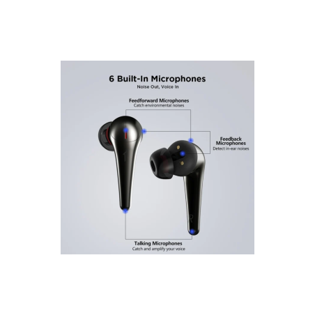 Écouteurs Sans fil 1MORE à Réduction de Bruit - ComfoBuds Pro - Noir -