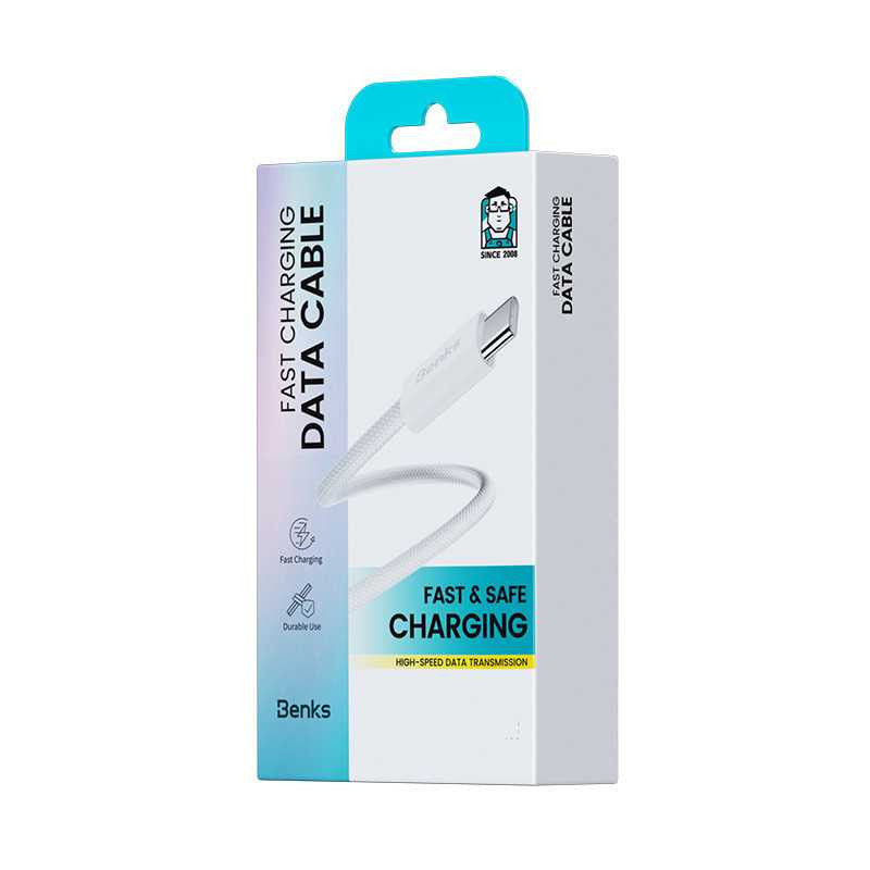 USB-C to Lightning cable Benks D46 – 1 m, White USB-C to Lightning cable Benks D46 – 1 m, White