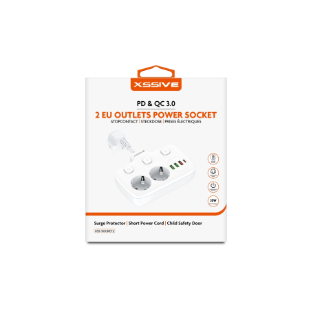 Prises Secteur PD QC3.0 XSSIVE XSS-SOCKET2 - Audio Ref A2836 | Smarty